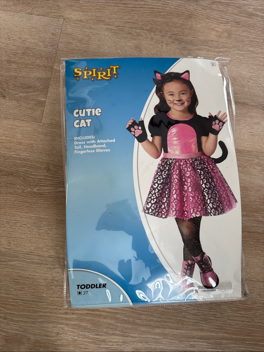 Spirit Pink and Black Cutie Cat Toddler Costume